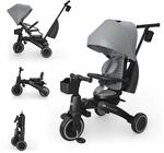 Kinderkraft Jazz 3 Dreirad faltbar ab ca. 9 Monaten bis 25 kg, 360&deg; drehbarer Sitz,