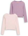 TOM TAILOR M&auml;dchen 1050729 Kinder Longsleeve T-Shirt, 39988 - Offwhite Pink...