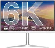 JapanNext Monitor 32" IPS 6K (6016x3384) Wei&szlig; | HDR | USB-C-Laden (90W)...