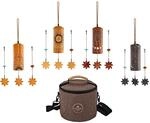 Sonic Energy Cosmic Bamboo Chime Set &ndash; 4 Klangspiele in Tagszeiten-Stimmung,...