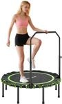 SPORTNOW Fitness Trampolin &Oslash;122 cm klappbar Mini Trampoline mit 5 verstellbaren