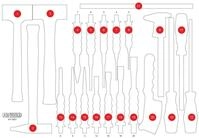KS Tools 811.0021-97 Leere Schaumstoffeinlage zu 811.0021
