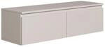 Selsey H&auml;ngeboard Bemmi 28,4x100x31,8 cm, Minimalistisches TV Lowboard, Greige,