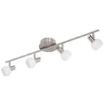 EGLO LED Deckenlampe Sesto 2, Deckenleuchte, Lampe Decke, Stahl in nickel-matt,