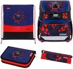 herlitz Schulranzen Set 4-teilig Loop Kick Off Blau Rot 17 L Ergonomischer...