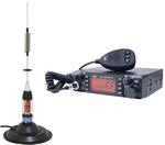 PNI CB-Funkpaket Escort HP 9001 PRO ASQ einstellbar, AM-FM, 12 V, 4 W + CB-Antenne