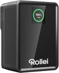 Rollei V-Mount Akku 99Wh V2 Pro, 6400mAh/14.4V Vmount Battery mit PD 100W USB-C