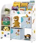 SONGMICS Kinderzimmerregal, Spielzeug-Organizer, B&uuml;cherregal f&uuml;r Kinder,