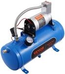 VEVOR Zughorn Luftkompressor mit Tank 6L, 12V Zughorn Luftkompressor Satz,...