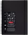 Derwent Skizzenbuch mit schwarzen Seiten, A4 Hochformat, Sketch-Buch zum Zeichnen &