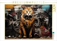 CALVENDO Puzzle EIN Motiv aus dem Kalender Graffiti Katzen | Lege-Gr&ouml;&szlig;e cm