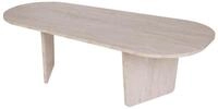Stilvoller Couchtisch, Travertine-Farbe, 130 x 40 x 65 cm | 100%...