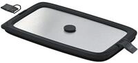 R&Ouml;SLE Edelstahldeckel FLEXX 2GO 1,5 L eckig mit Clips f&uuml;r Lunchbox,...