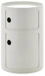 Kartell Componibili Big, Container 2-f&auml;cher, Durchmesser 42 cm, Weiss
