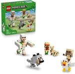 LEGO Minecraft Angriff des H&uuml;hnerreiters in der W&uuml;ste - Spielzeug mit 6...