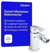 Duravit Manhattan Einhebel-Bidetarmatur (Auslauf H&ouml;he 90 mm), Bidetmischer mit