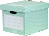 Bankers Box Style Series Aufbewahrungsbox aus 100% recyceltem Karton, 4-er Pack,