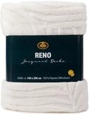 G&ouml;zze - Jacquard Decke Reno, Kuschelige Wohndecke mit Blatt-Muster, Weiche...