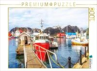 CALVENDO Puzzle Anlegestelle f&uuml;r Fischerboote, Honningsvag | 1000 Teile...