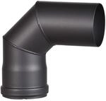 FIREFIX R80/B90 Pelletofenrohr-Bogen aus 1,2 mm starken Stahl in 80 mm...