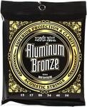 Ernie Ball Medium Aluminum Bronze Akustik-Gitarrensaiten, St&auml;rke 13-56, Mittel