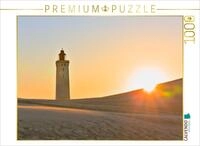 CALVENDO Puzzle Der alte Leuchtturm von Rubjerg Knude in der Abendsonne | 1000...
