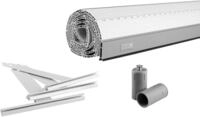 Schellenberg 39021 120 x 140 cm wei&szlig;, Rolladenpanzer Set PVC Maxi f&uuml;r 60 mm