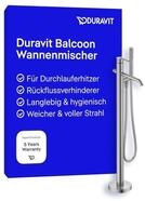 Duravit Balcoon Wannenarmatur bodenstehend f&uuml;r 2 Verbraucher mit Umstellventil,