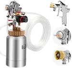 VEVOR Druckbeh&auml;lter f&uuml;r Spr&uuml;hfarbe, 2 L Drucktank mit 2 Spritzpistolen (&phi;1,8 mm +