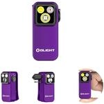 OLIGHT Oclip Pro Mini EDC Taschenlampe mit Wiederaufladbare(Lila) | 500lm 120m,