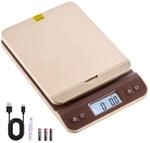 VEVOR Digitale Paketwaage, 2g Genauigkeit, 40kg Postwaage mit