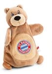 NICI Schmusetuch Handpuppe FC Bayern M&Uuml;NCHEN Berni 2in1 26x25cm - braun -