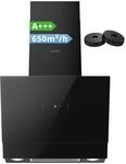 COMFEE' Kopffreie Dunstabzugshaube 60cm A+++ 650m&sup3;/h CH60J72ET6A3B | Umluft &