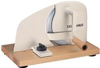 Zassenhaus Brotschneidemaschine PURE creme, manuelle Kurbelmaschine mit