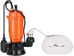 VEVOR 1500W Tauchpumpe, 22800l/h, Gusseisen-Schwutzwasserpumpe mit automatischem