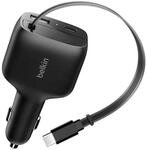 Belkin Kfz Ladeger&auml;t USB C 75W mit einziehbarem 75cm USB-C Kabel &ndash; iPhone...