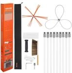 VEVOR Schornsteinb&uuml;rste-Set, Kaminb&uuml;rste mit max. 9 m L&auml;nge, Ofenrohrb&uuml;rste...