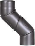 Universal-Ofenrohrbogen aus 2 mm starken Stahl (Rauchrohr) in 150 mm...