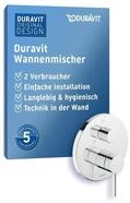 Duravit Circle Wannenarmatur Unterputz f&uuml;r 2 Verbraucher mit Umstellventil,