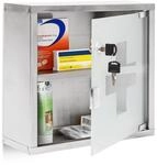 Medizinschrank Arzneischrank Hausapotheke aus Edelstahl & Glas