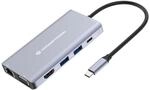 Conceptronic Docking Station USB-C->HDMI,USB3.0,100WPD 10-in-1 | 0.2m |schwarz