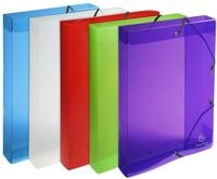 Exacompta 59610E Packung (mit 8 Archivboxen Crystal aus PP, robust und