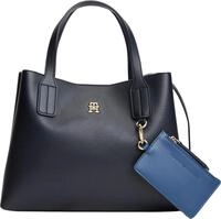 Tommy Hilfiger Th Icon Mini Satchel AW0aw18722 Schulranzen f&uuml;r Damen, Blau...