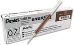 Pentel EnerGel LR7 Nachf&uuml;llmine f&uuml;r 0.7 mm Gelschreiber, braun (12 St&uuml;ck)