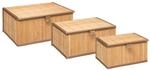 5five - 3 Bambus-aufbewahrungsboxen