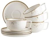 M&Auml;SER Serie Pintar, hochwertiges Kaffetassen-Set f&uuml;r 4 Personen, 8-teiliges...