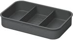 NINKA 5003.11 41514 Bio-Schale eins2top mit 3-er Einteilung, Abdeckung mit Filter