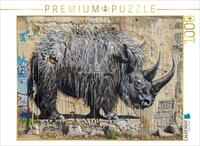 CALVENDO Puzzle Wollnashorn | 1000 Teile Lege-Gr&ouml;&szlig;e 64 x 48 cm Foto-Puzzle f&uuml;r
