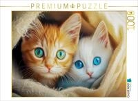 CALVENDO Puzzle Cats Illustrations | 1000 Teile Lege-Gr&ouml;&szlig;e 64 x 48 cm Foto-Puzzle