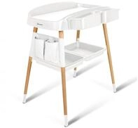 babyGO ChangMe moderner Wickeltisch aus Buchenholz - Perfekte Babyzimmer...